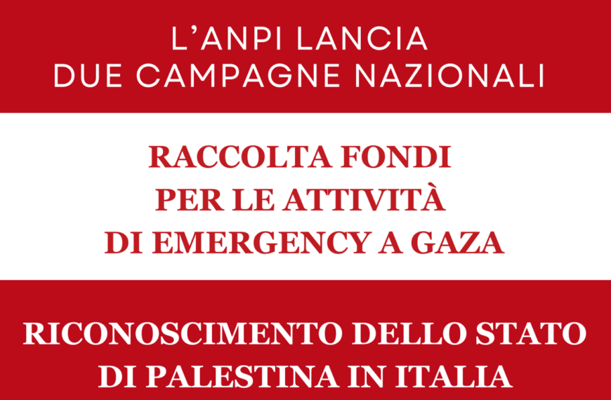 ANPI Deutschland sostiene l’attività di Emergency a Gaza